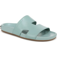 Franco Sarto Slides Franco Sarto Women's Britt Open Toe Slide Sandals - Sky Blue Leather
