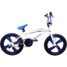 XN BMX Freestyle Stunt Bike 20 Inch White and Blue Unisex