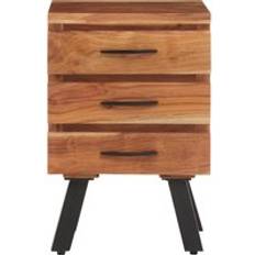 Small Tables Nashik Three Drawer Acacia Side 40 x 40 x 60 cm Small Table
