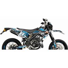 Motorcycle Decals Stage6 Sticker Set 22 Stücke Stage6 - Blau/Schwarz