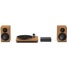 Bruna Skivspelare Pro-Ject Colourful Audio System E Walnut