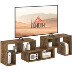 Brown TV Benches Homcom Extendable Free Combination Unit 134m-180cm TV Bench