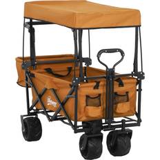 OutSunny Outdoor Push Pull Wagon Stroller Cart