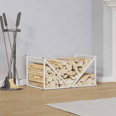 Vita Kamintillbehör vidaXL Firewood Rack Black 70 x 43 x 34.5 cm