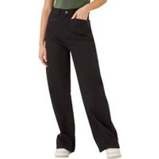 Dusk Denim Stretch Wide Leg Jeans - Black