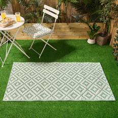 OHS Outdoor Geometric Rug 160cm x 230cm Sage Green