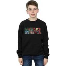 Black Sweatshirts Marvel Character Infill Logo Sweatshirt - Black
