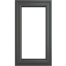 Crystal Grey Upvc Casement Clear 1P Opening 610 mm x 1040 mm PVC Top Hung Window