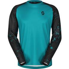 Scott Herr Överdelar Scott Cykeltröja Herr Trail Storm LS Winter - Green/Black