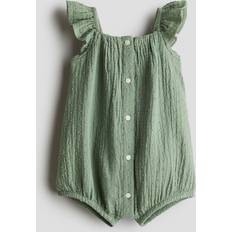 Babies Playsuits Children's Clothing H&M Baby Cotton Romper Suit - Green