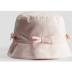 H&M Fiskarhatt I Twill Med Tryck - Ljusrosa