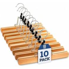 Hangers Shein High-Grade Wooden Trouser Hangers With Clips 10 Pack Hanger
