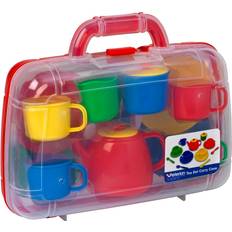 Plastic Kitchen Toys Peterkin Tea Set in Carry Case