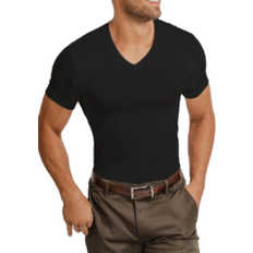 Bamboo Base Layers Thompson Tee Men's Sweat Proof Undershirt - Black
