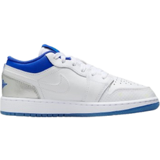 Air jordan hyper royal Nike Air Jordan 1 Low GS - White/Metallic Silver/Volt Tint/Hyper Royal