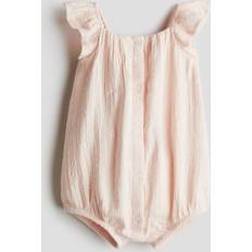 Babies Playsuits Children's Clothing H&M Cotton Romper Suit - Light Peach Pink