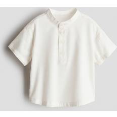 H&M Kinaskjorte I Bomuld - Hvid