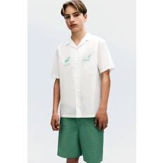 Pojkar Skjortor H&M Resortskjorta i Bomull - Vit