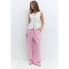 Gina Tricot Dame Bukser Gina Tricot Bukser Dina Linen Trousers - Rosa