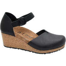 Birkenstock Mary Leather With A Heel - Black