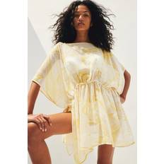 Women - Yellow Swimsuit Cover-Ups & Sarong Wraps H&M Ladies Beach - Kaftan