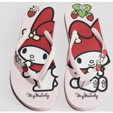 Pink Flip Flops Children's Shoes H&M Girls Printed Flip-Flops - Pink