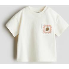 9-12M T-shirts H&M Baby Loose-Fit T-shirt - White