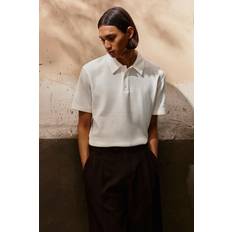 H&M Herr Pikétröjor H&M Pikétröja Regular Fit - Vit