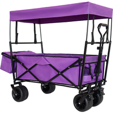 Utility Wagons Garvee Rotating Wheel Folding Wagon Garden Cart