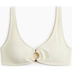 Recycled Materials Bikini Tops H&M Dame Vatteret Bikinitop - Hvid