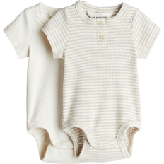 H&M Henley Bodysuits 2-pack - White
