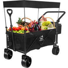 Utility Wagons Earth & Table Collapsible Wagon 140L Foldable Carts