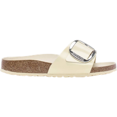 Birkenstock Madrid Big Buckle - Beige/High-Shine Ecru