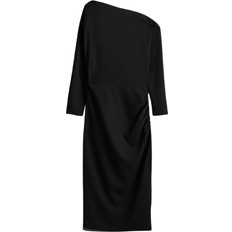 H&M Draped One-Shoulder Dress - Black