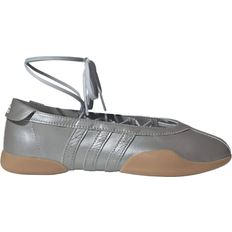 Adidas Rubber Low Shoes adidas Womens Taekwondo Mei Ballet Pumps - Silver Metalic Gum