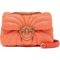 Raffia Crossbody Bags Pinko Love Puff Crossbody Bag - Orange