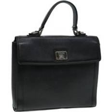 Burberry Handbags Burberry Preloved Leather Top-Handle Handbag - Black