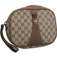 Gucci Clutches Gucci Preloved Vintage GG Monogram Clutch - Beige