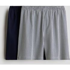 Nattplagg H&M Pojke 2-Pack Pyjamasshorts - Marinblå/Randig