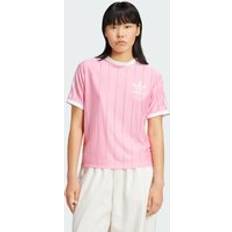 adidas Adicolor 3-Stripes Pinstripe T-Shirt - Bliss Pink