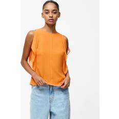 Orange Blouses French Connection Eden Georgette Flutter Sleeve Top - Orange