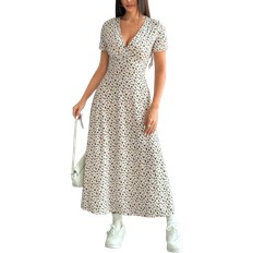 Shein Women Casual Ditsy Floral Waist Cinched Dress