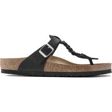 Birkenstock Gizeh Braided Oiled Leather - Black