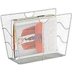 Newspaper Racks Relaxdays I Nät 27 x 39 x 17 cm Silver Tidningsställ