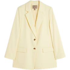 Yellow Blazers River Island Structured Oversized Blazer - Yellow