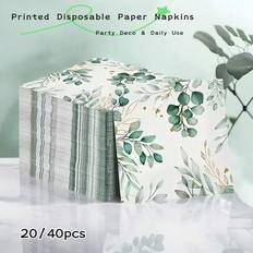 Shein Eucalyptus Leaf Napkins 20/40pcs 2-Ply