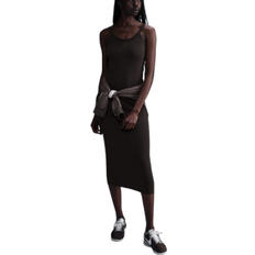 Nike Sportswear Chill Knit Women's Tight Mini Rib Tank Dress - Velvet Brown