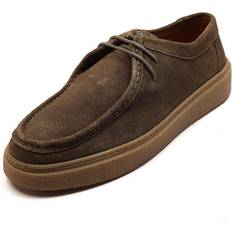 Green Boat Shoes Off The Hook Els Suede Leather Casual Lace-Up Boat Shoes - Dark Green