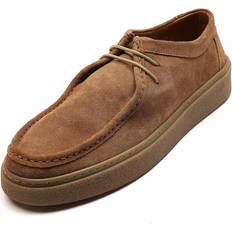 Boat Shoes Off The Hook Els Suede Leather Casual Lace-Up Boat Shoes - Tan