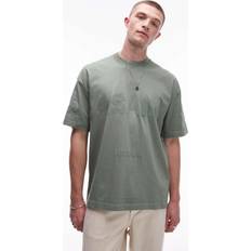 AllSaints Tops AllSaints Biggy Oversized Logo Print T-Shirt - Island Green